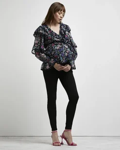 River Island floral print maternity blouse< Maternity