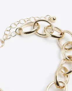 River Island heart chain bracelet< Jewellery