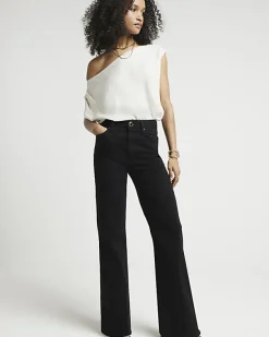 River Island High Rise Wide Leg Jeans< Jeans