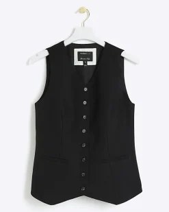 River Island high V-neck waistcoat< Suits & Tailoring