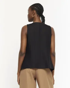 River Island high V-neck waistcoat< Suits & Tailoring