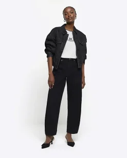 River Island High Waisted Barrell Jeans< Jeans