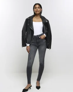 River Island high waisted bum sculpt skinny jeans< Jeans