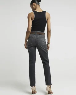River Island high waisted stove pipe straight jeans< Jeans