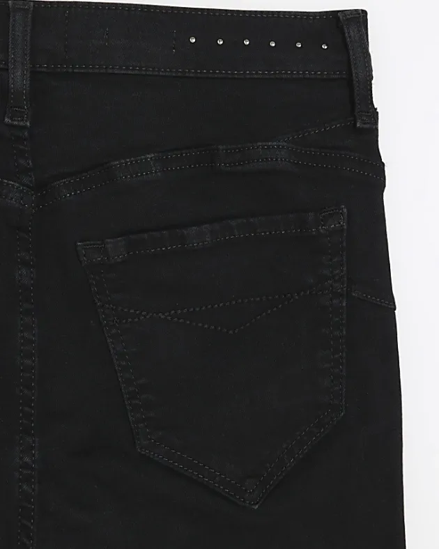 River Island high waisted stud skinny jeans< Jeans