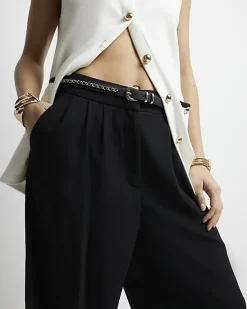 River Island High Waisted Wide Leg Trousers< Trousers