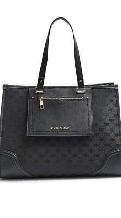 River Island jacquard monogram shopper bag< Bags, Purses & Luggage