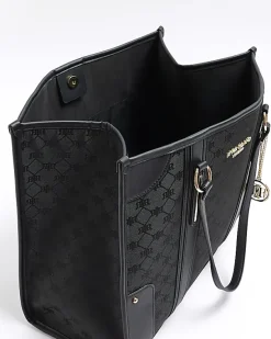 River Island jacquard RI monogram shopper bag< Bags, Purses & Luggage