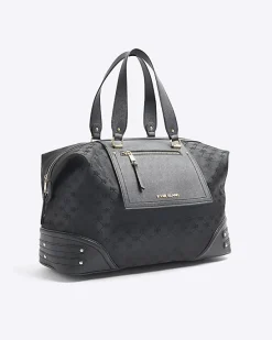 River Island jacquard RI monogram travel bag< Bags, Purses & Luggage