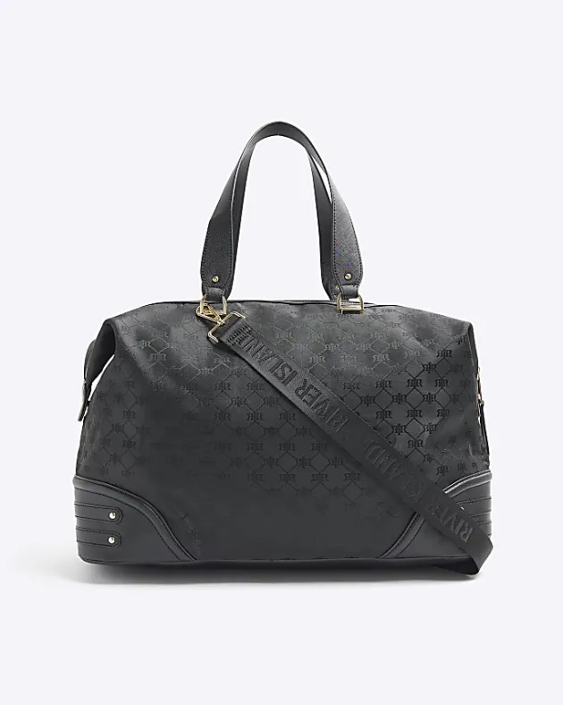 River Island jacquard RI monogram travel bag< Bags, Purses & Luggage