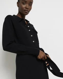 River Island knit belted jumper midi dress< Dresses