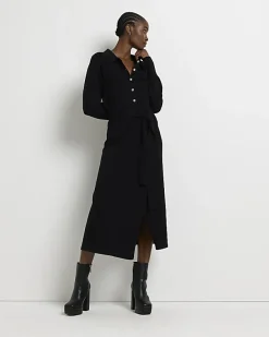 River Island knit belted jumper midi dress< Dresses