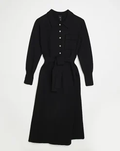 River Island knit belted jumper midi dress< Dresses