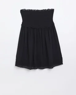 River Island lace detail bandeau beach mini dress< Dresses