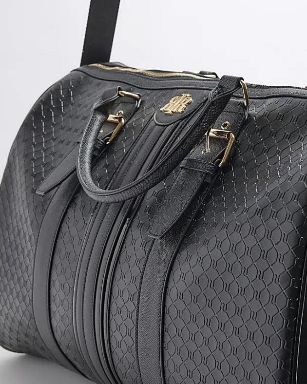 River Island large embossed RI monogram travel bag< Bags, Purses & Luggage