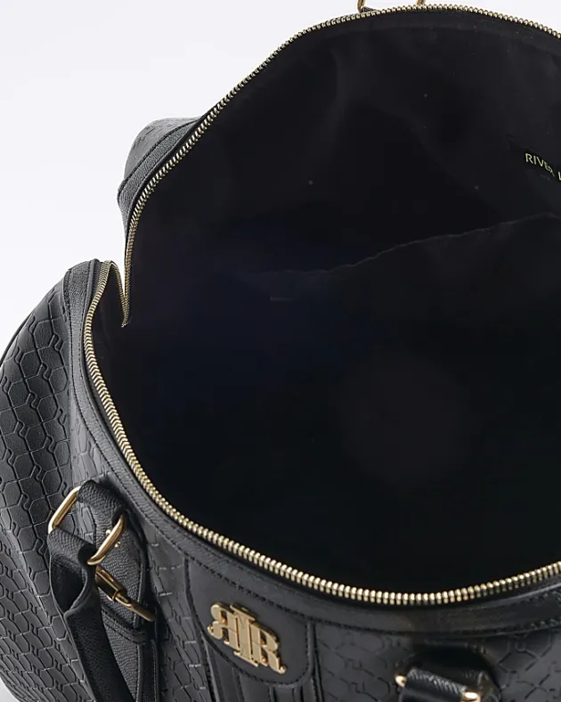 River Island large embossed RI monogram travel bag< Bags, Purses & Luggage