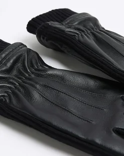 River Island leather gloves< Essentials