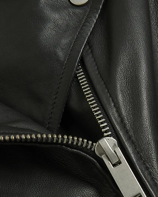 River Island leather oversized biker jacket< Coats & Jackets