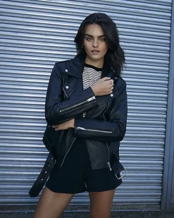 River Island leather oversized biker jacket< Coats & Jackets