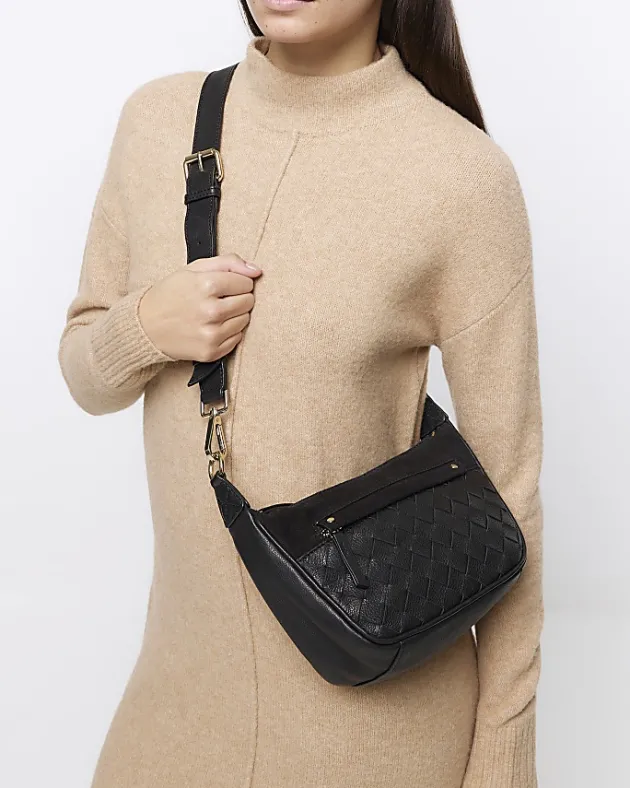 River Island leather weave cross body bag< Bags, Purses & Luggage
