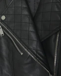 River Island leather zip up biker jacket< Coats & Jackets