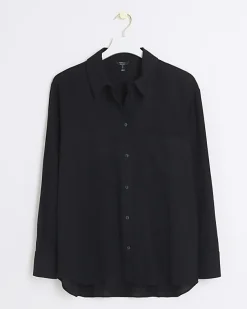 River Island linen blend long sleeve shirt< Co-ord Sets