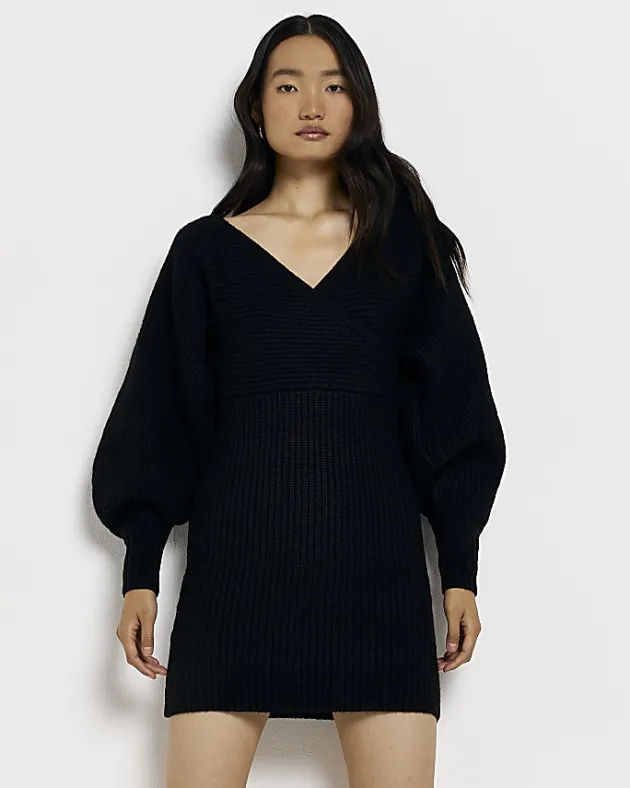 River Island long sleeve jumper mini dress< Dresses