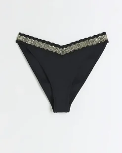 River Island low rise sequin elastic bikini bottoms< Swimwear & Beachwear