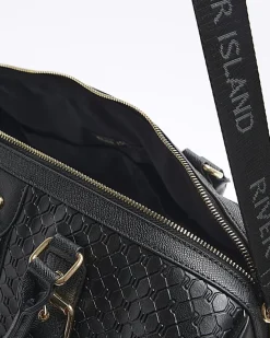 River Island medium embossed RI monogram travel bag< Bags, Purses & Luggage