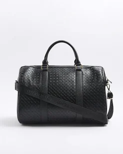 River Island medium embossed RI monogram travel bag< Bags, Purses & Luggage