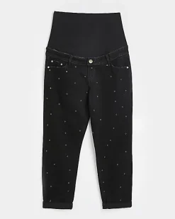 River Island mid rise maternity mom jeans< Maternity