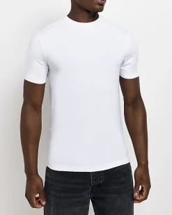 River Island multipack of 5 muscle fit t-shirts< Essentials