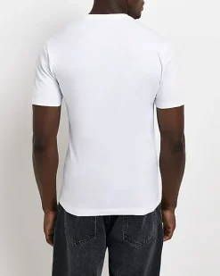 River Island multipack of 5 muscle fit t-shirts< Essentials