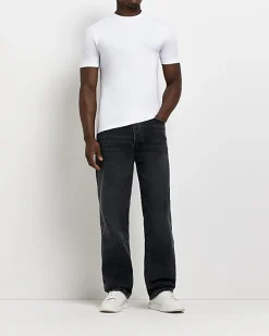 River Island multipack of 5 muscle fit t-shirts< Essentials