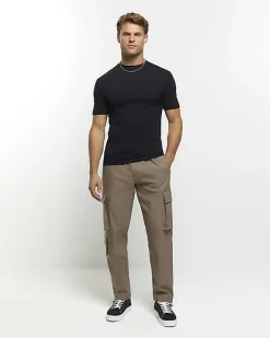 River Island multipack of 5 muscle fit t-shirts< Essentials