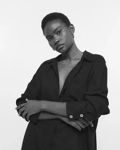 River Island oversized shirt with linen< Co-ord Sets
