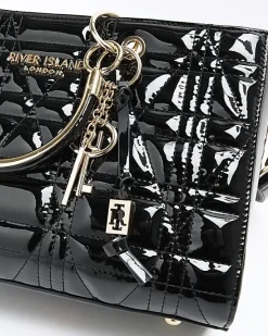River Island patent tote bag< Bags, Purses & Luggage