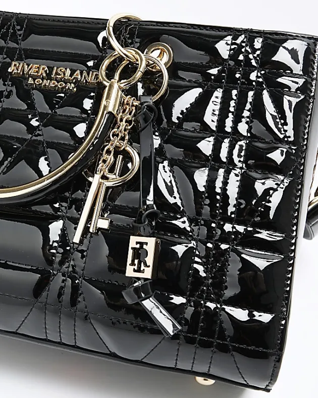 River Island patent tote bag< Bags, Purses & Luggage