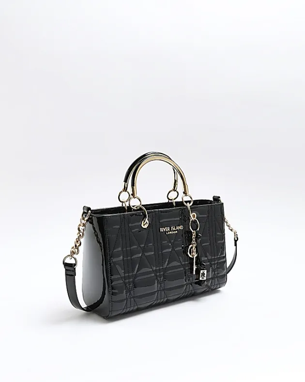 River Island patent tote bag< Bags, Purses & Luggage