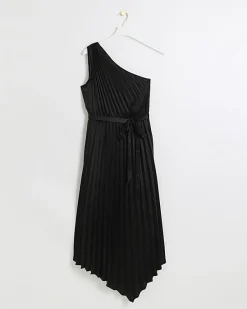 River Island pleated asymmetric midi dress< Dresses