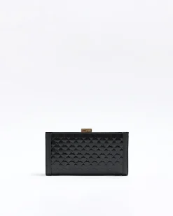 River Island quilted clip top purse< Bags, Purses & Luggage