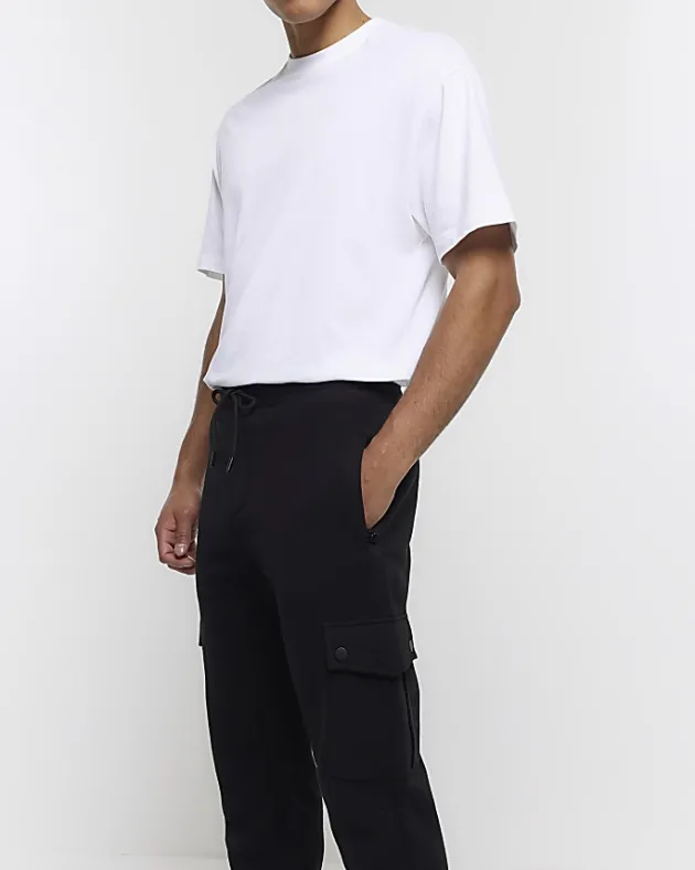 River Island regular fit cargo joggers< Joggers