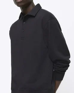 River Island regular fit collared rugby polo< Polo Shirts