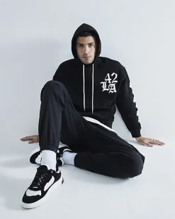 River Island regular fit cuffed cargo trousers< Trousers