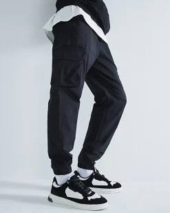 River Island regular fit cuffed cargo trousers< Trousers