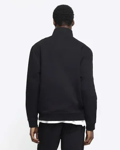 River Island regular fit half zip sweatshirt< Hoodies & Sweatshirts