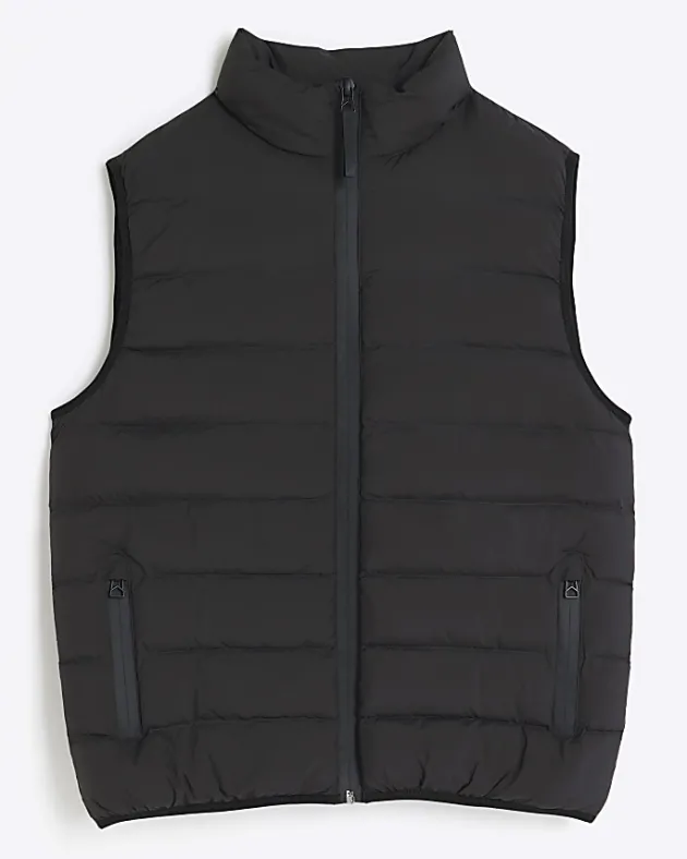 River Island regular fit quilted puffer gilet< Essentials
