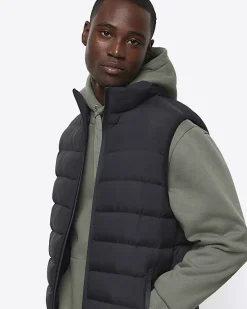 River Island regular fit quilted puffer gilet< Essentials