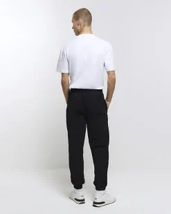 River Island regular fit rib panel joggers< Joggers