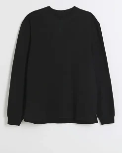 River Island regular fit rib sweatshirt< Hoodies & Sweatshirts